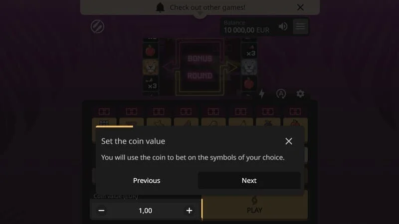 Lion Zama Fruits Bonus Spins - シリーズ独自のBonus Spinsモードの開始